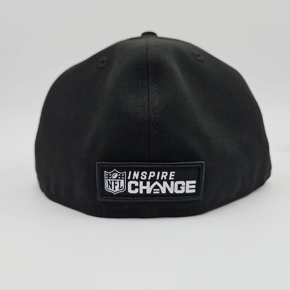 New Era 59Fifty NFL Baltimore Ravens On-Field Black/Silver Size 7 3/8 New - Picture 4 of 5